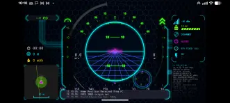 MAVLink HUD Android App Screenshot showing flight instruments